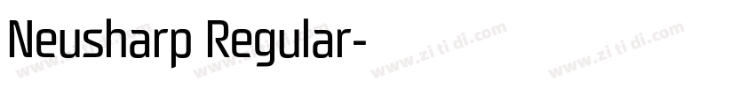 Neusharp Regular字体转换
